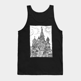 Dark and Gritty Onion Dome Cathedral Tank Top